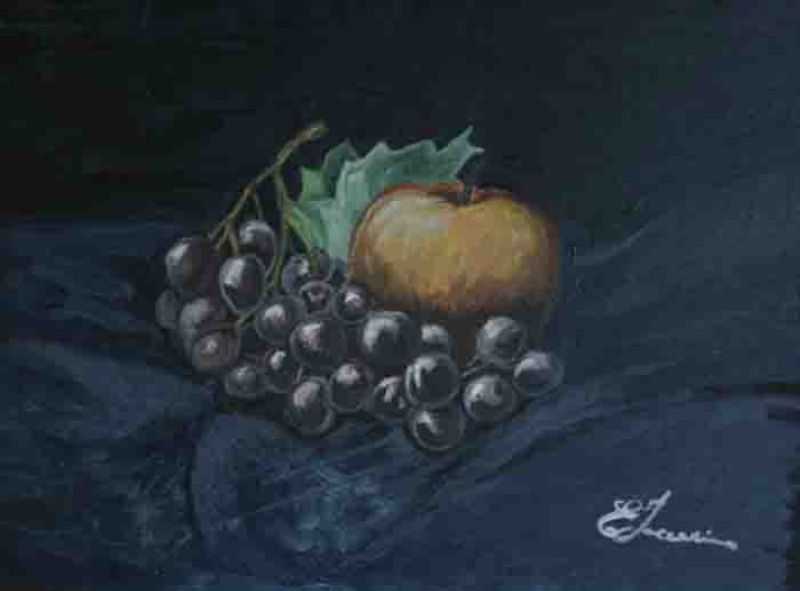 Grappolo d'uva e mela di Iaccarino Elvira