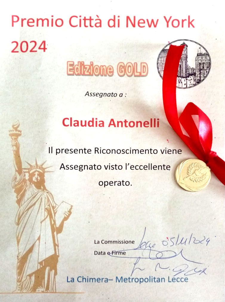 Premio artista Claudia Antonelli