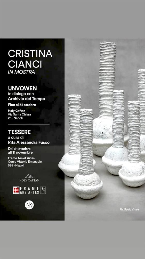 CRISTINA CIANCI, artista, MOSTRA