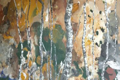 Studio di bosco con Pioppi bianchi II