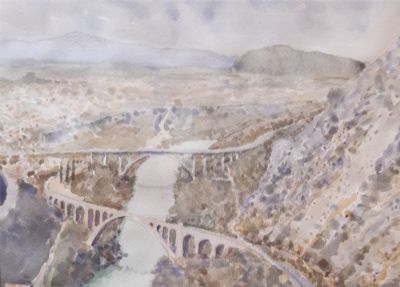 Panorama su Gorizia ed il fiume Isonzo