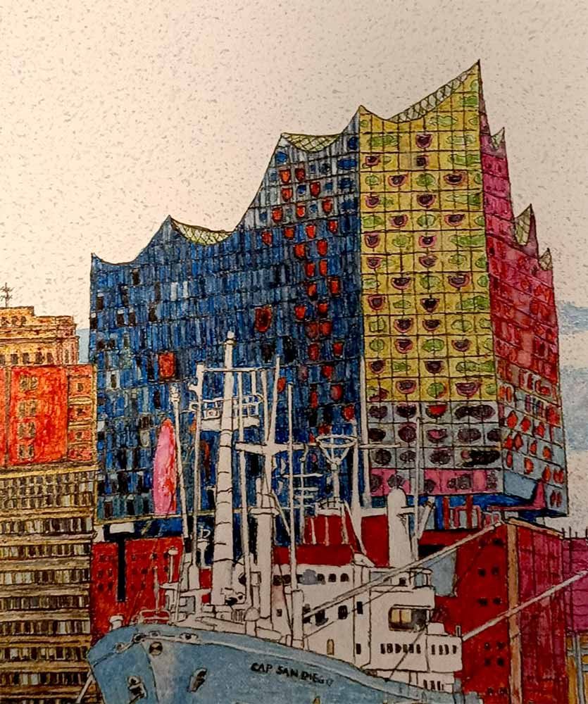 Hamburg-Elbphiloarmonie und Museumshihif