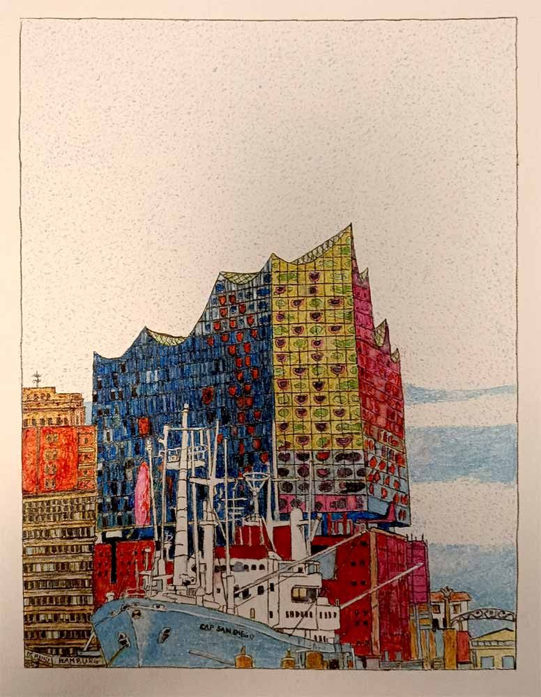 Hamburg-Elbphiloarmonie und Museumshihif