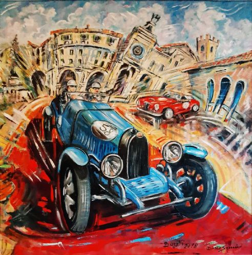 Bugatti in Piazza della Loggia (BS)