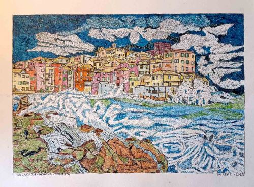 Boccadasse, Genova - tempesta