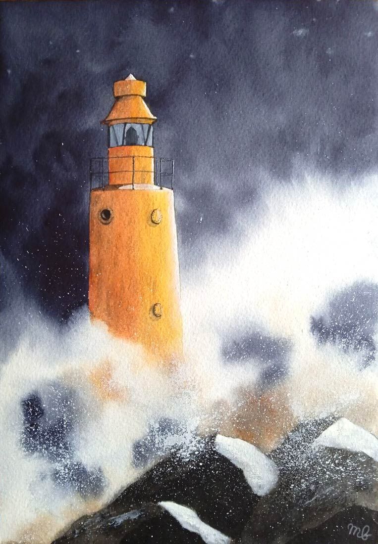 Lighthouse in the storm