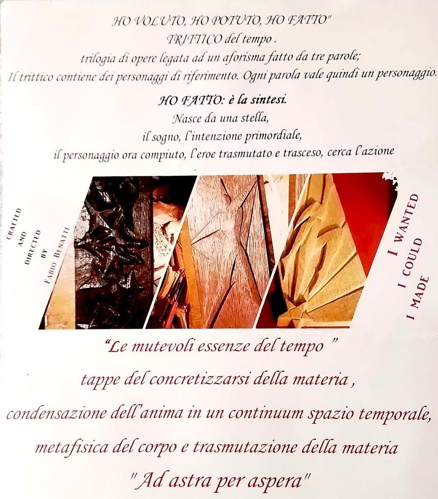 Trittico -Ho voluto,ho potuto,ho fatto