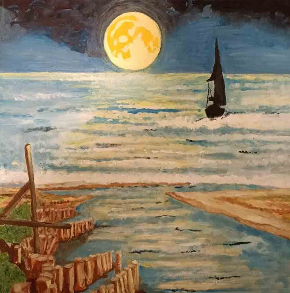 Foce Bevano: la Luna del cervo.
